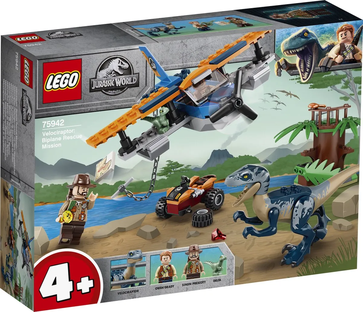 LEGO Jurassic World Velociraptor Reddingsmissie 75942 - 101 Stukken - afbeelding 2 van 6