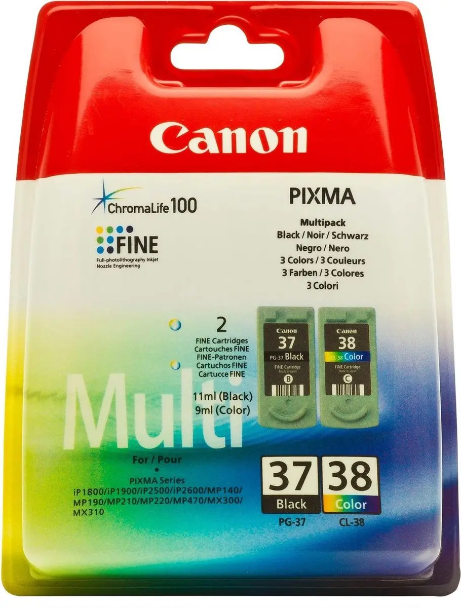 Canon PG-37/CL-38 Inktcartridges