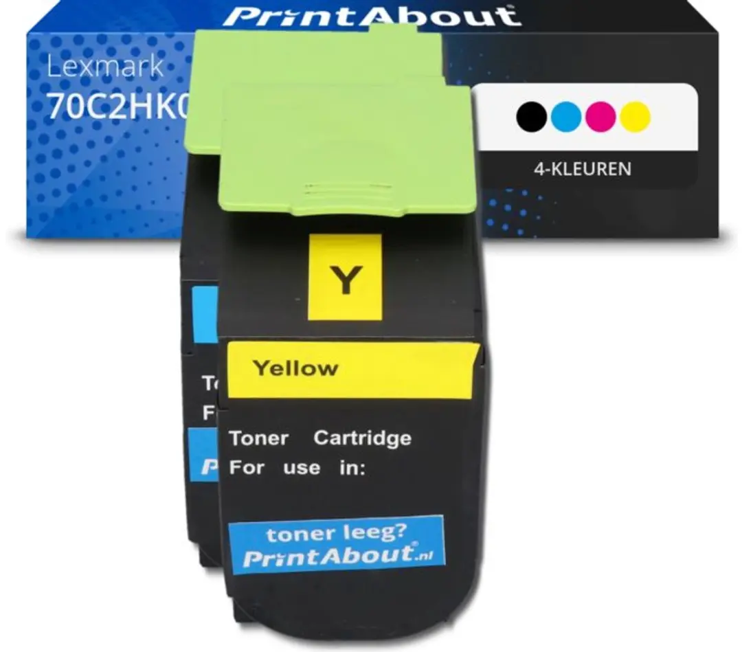 PrintAbout Toner 70C2HK0 4-kleuren Multipack