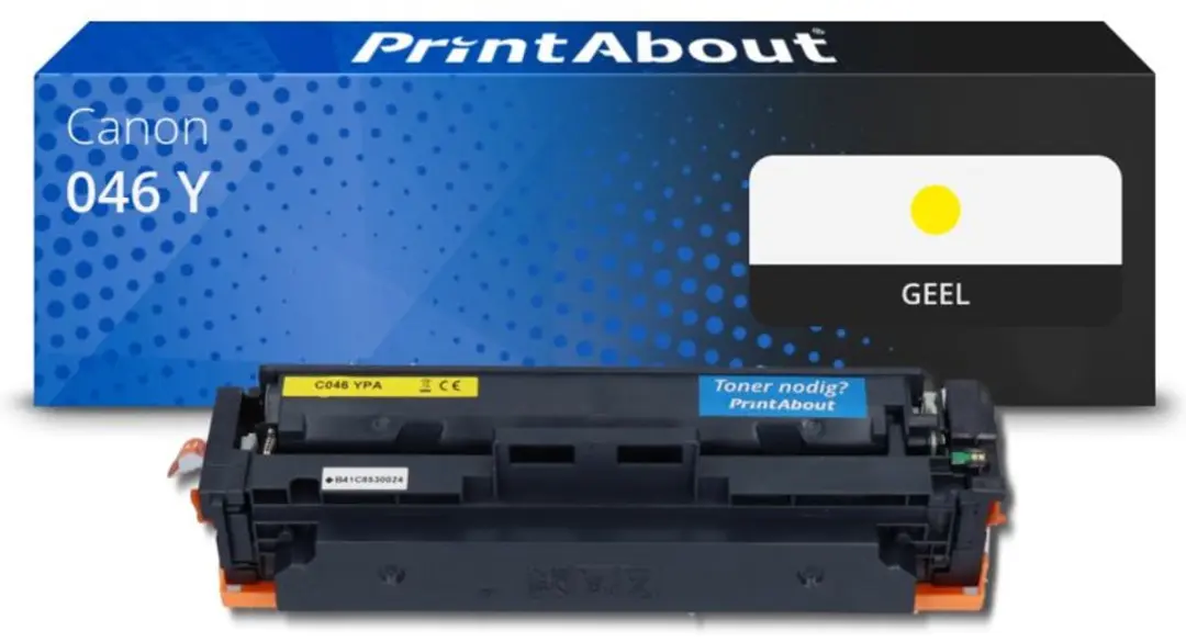 PrintAbout Canon 046Y Toner Geel - 2.300 Pagina's