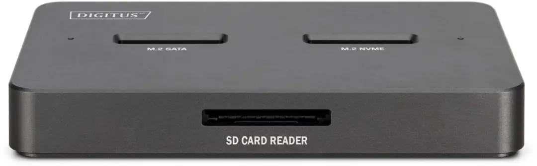 Digitus DA-71546-1 Docking Station - 3in1 M.2 NVMe/SATA SSD - Zwart