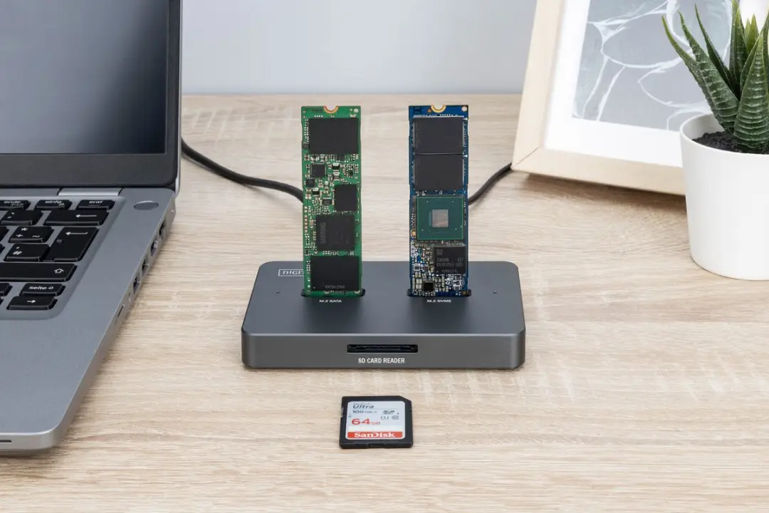 Digitus DA-71546-1 Docking Station - 3in1 M.2 NVMe/SATA SSD - Zwart - afbeelding 6 van 6