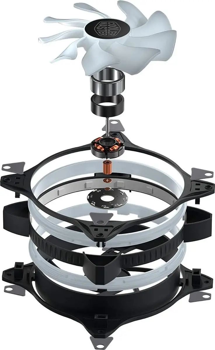 Cooler Master MF140 Halo Ventilator 140mm RGB - Zwart