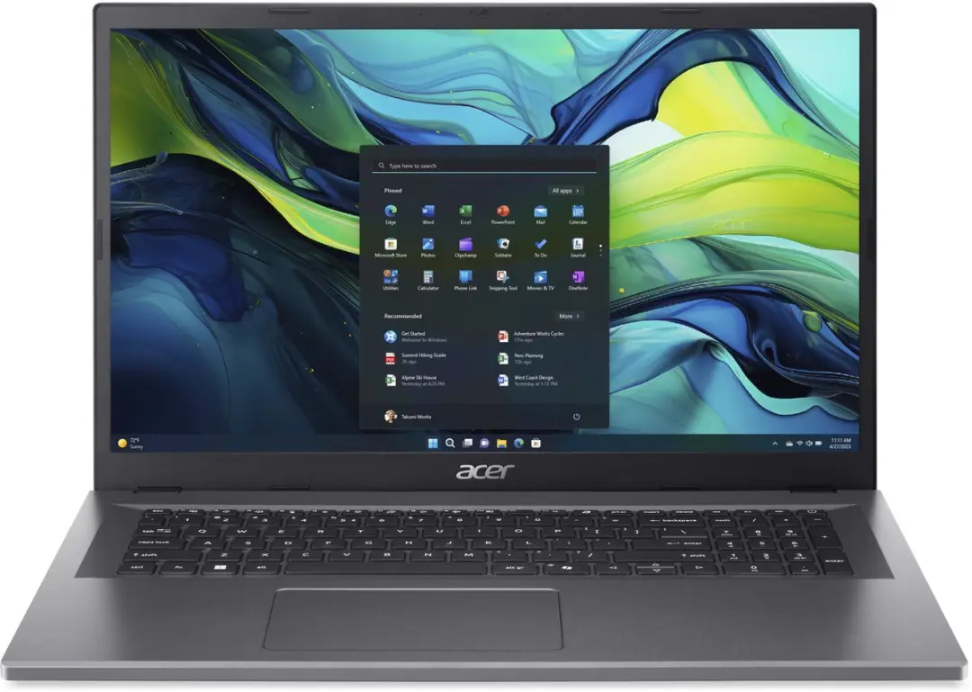 Acer Aspire Go 17 AG17-31P-37K8 Laptop - 17 inch - 16GB 1TB SSD - Grijs