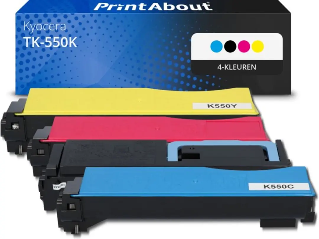 PrintAbout Huismerk TK-550K-PA2 Toner 4-kleuren Voordeelbundel