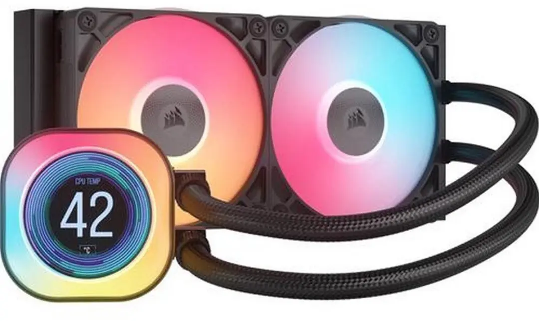 Corsair iCUE LINK TITAN 240 RX LCD CW-9061022-WW Koeler - 2x 12cm - Zwart