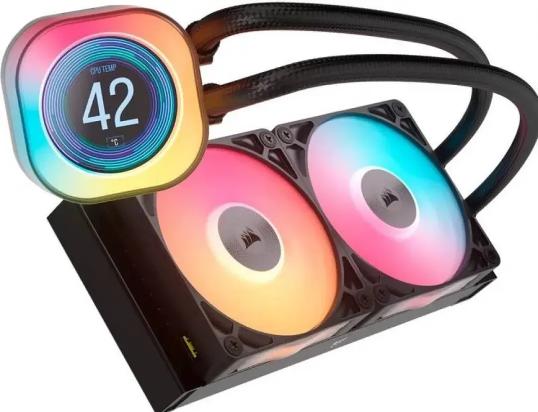 Corsair iCUE LINK TITAN 240 RX LCD CW-9061022-WW Koeler - 2x 12cm - Zwart