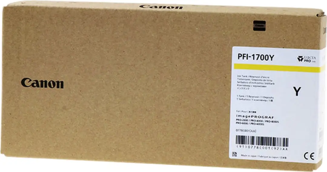 Canon PFI-1700Y Inktcartridge Geel 700ml