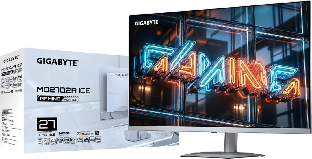 Gigabyte MO27Q2A ICE Gaming Monitor 27" - 2K QD-OLED 280Hz
