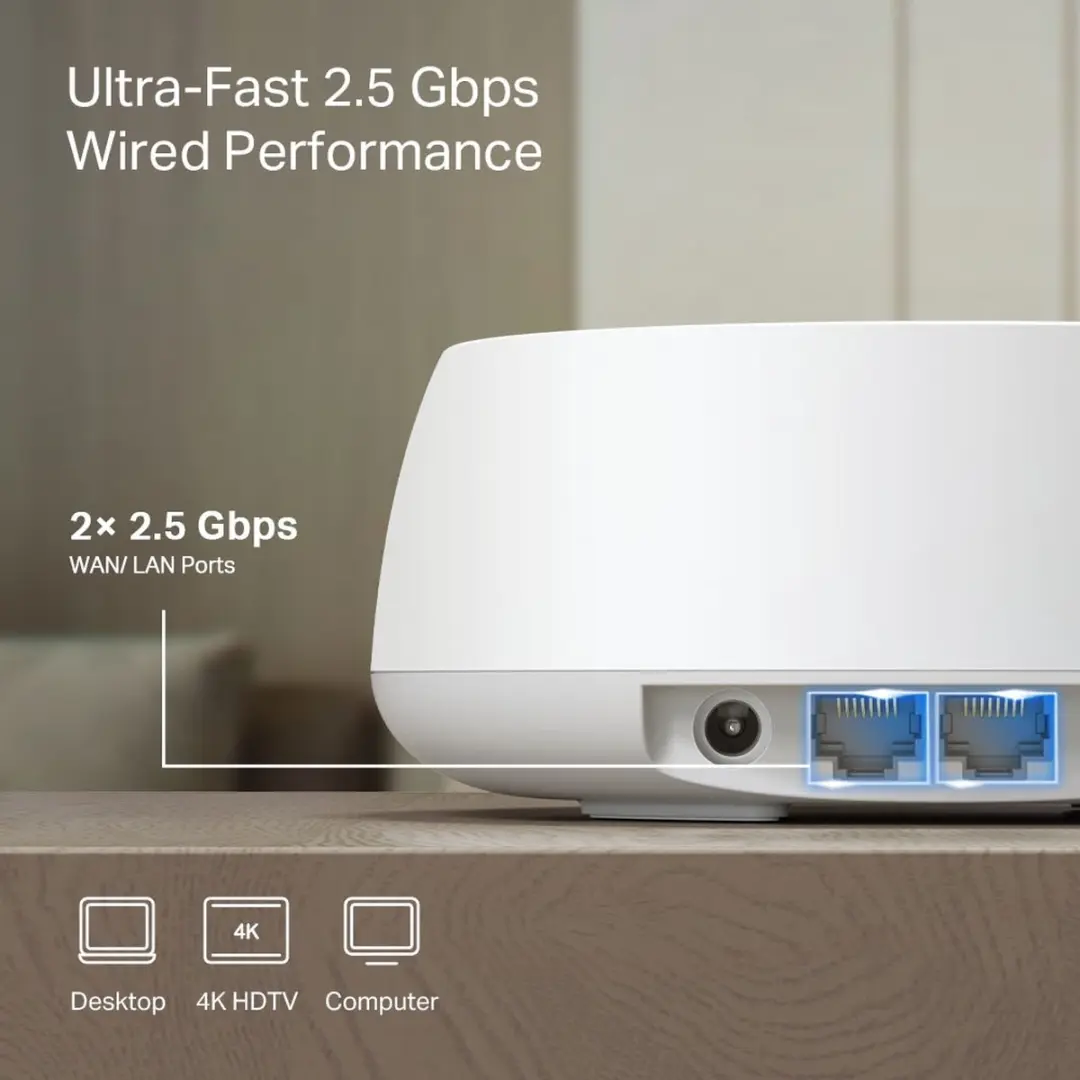 TP-Link Deco BE25 Mesh WiFi 7 - WiFi Versterker 3600 Mbps - Wit