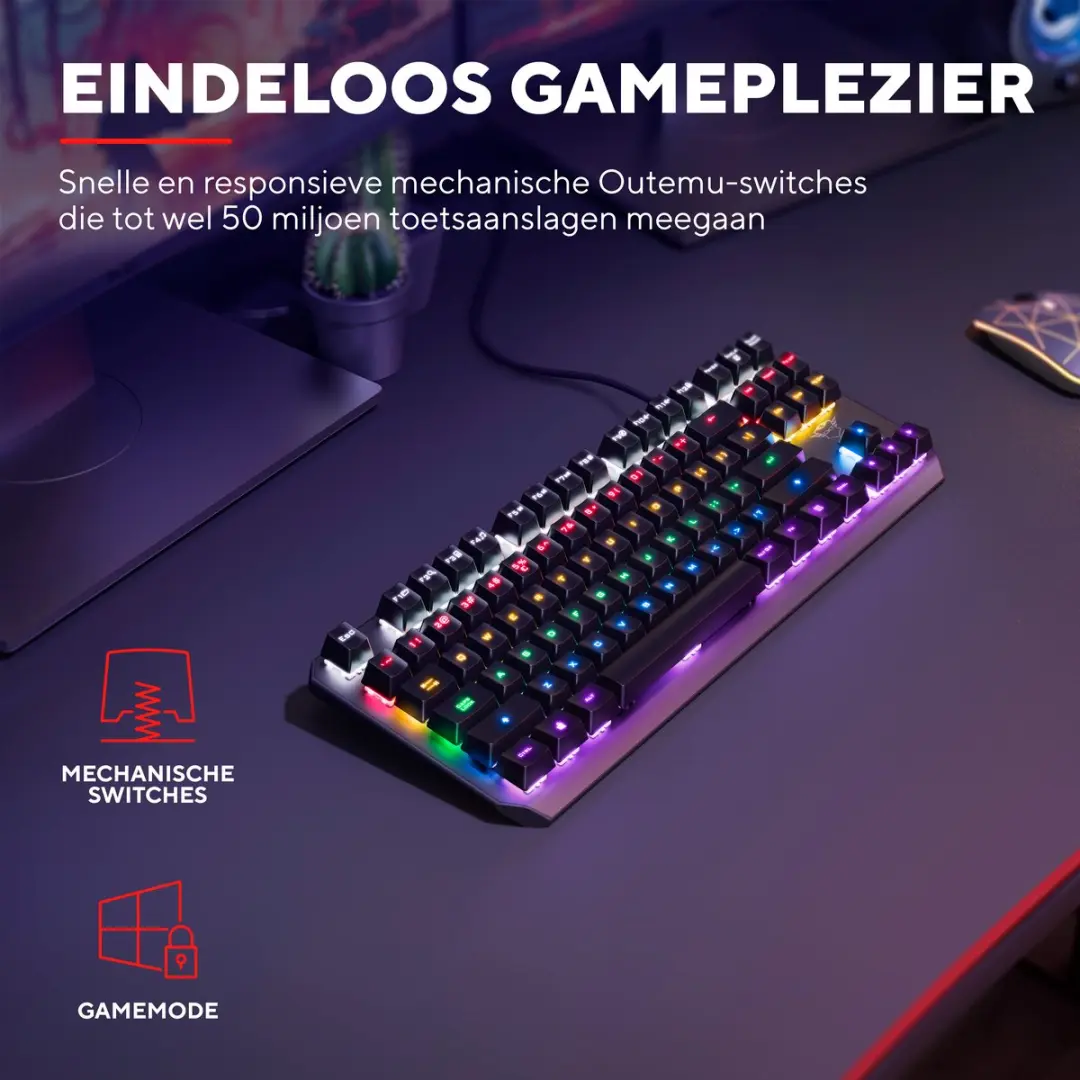 Trust GXT 834 Callaz Bedraad Gaming Toetsenbord - Zwart