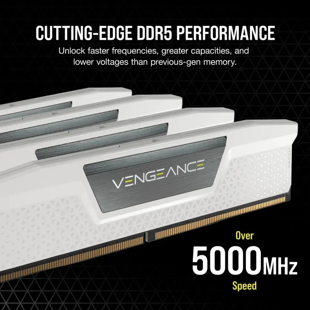 Corsair Vengeance RGB CMK48GX5M2B6000C30W DDR5 Geheugen - 48GB (2x24GB) 4800MHz