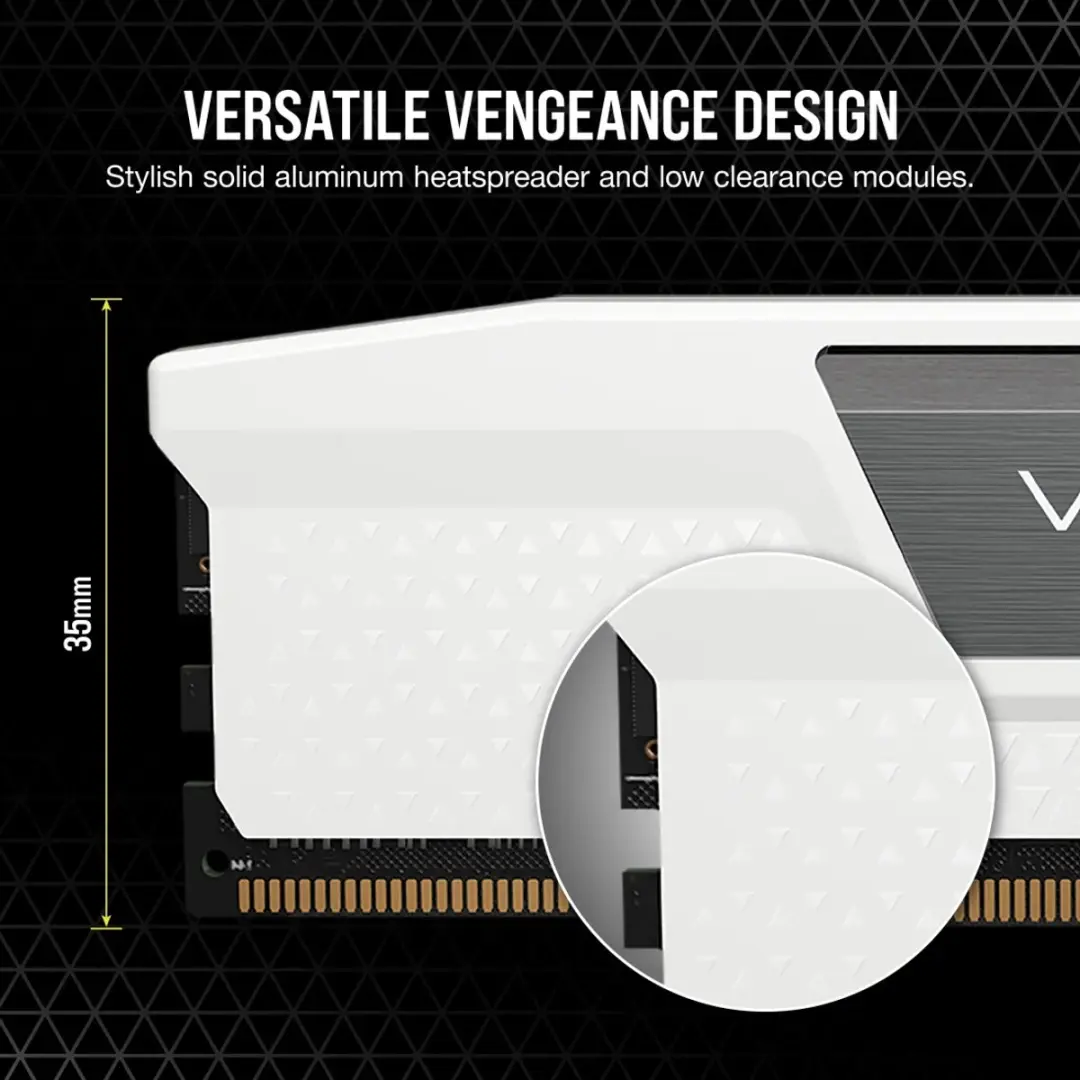 Corsair Vengeance RGB CMK48GX5M2B6000C30W DDR5 Geheugen - 48GB (2x24GB) 4800MHz