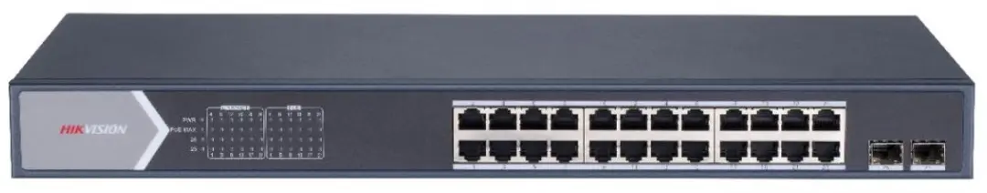 Hikvision DS-3E318P-EL PoE Switch 18x Ethernet - 2x Gigabit Uplink - 250W - Blauw