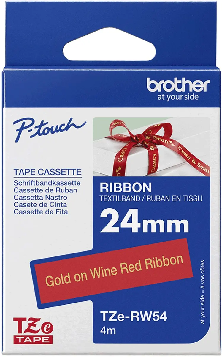Brother TZE-RW54 Laminated Tape - Goud