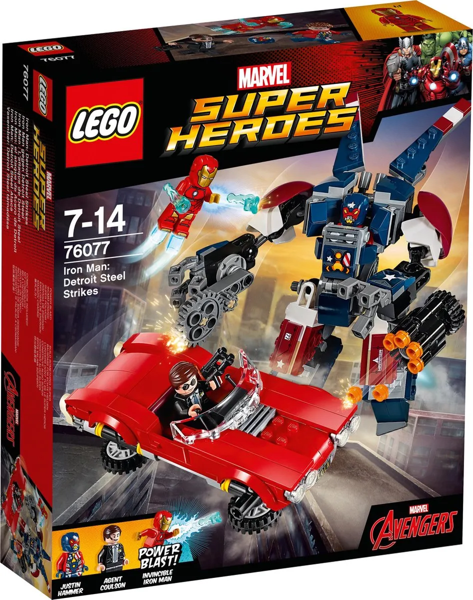 LEGO Super Heroes 76077 Iron Man Detroit Steel Valt Aan