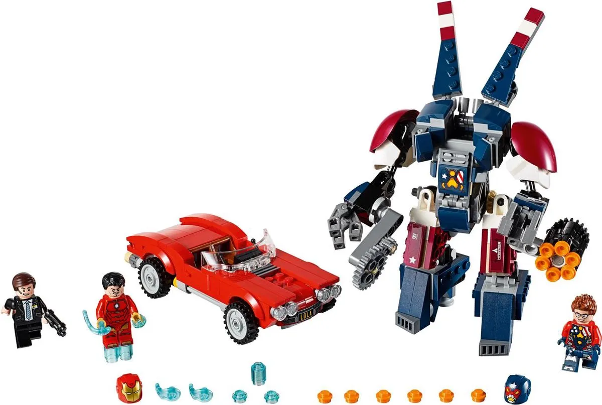 LEGO Super Heroes 76077 Iron Man Detroit Steel Valt Aan - 363 Stukken - 3 Minifiguren - afbeelding 2 van 6