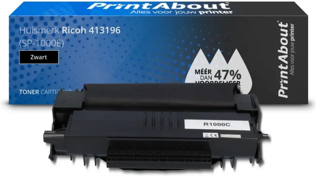 PrintAbout Ricoh 413196-PA Toner Zwart