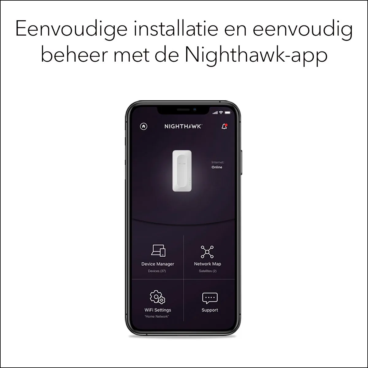 Netgear Nighthawk EAX12 Mesh WiFi Repeater - WiFi 6 - 1600 Mbps - Wit