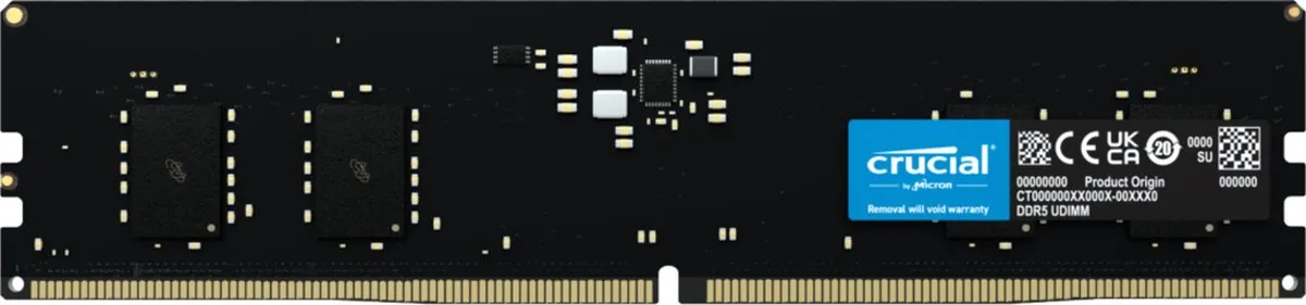 Crucial CT8G56C46U5 RAM Geheugen 8GB DDR5 5600MHz