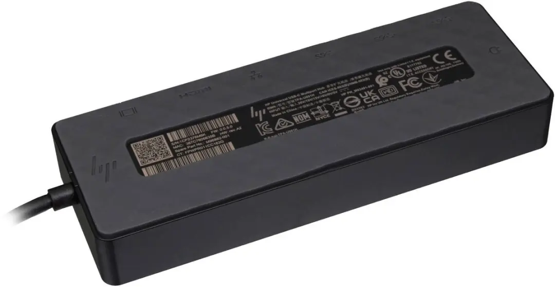 HP M93490-001 USB-C Multiport Hub - Zwart