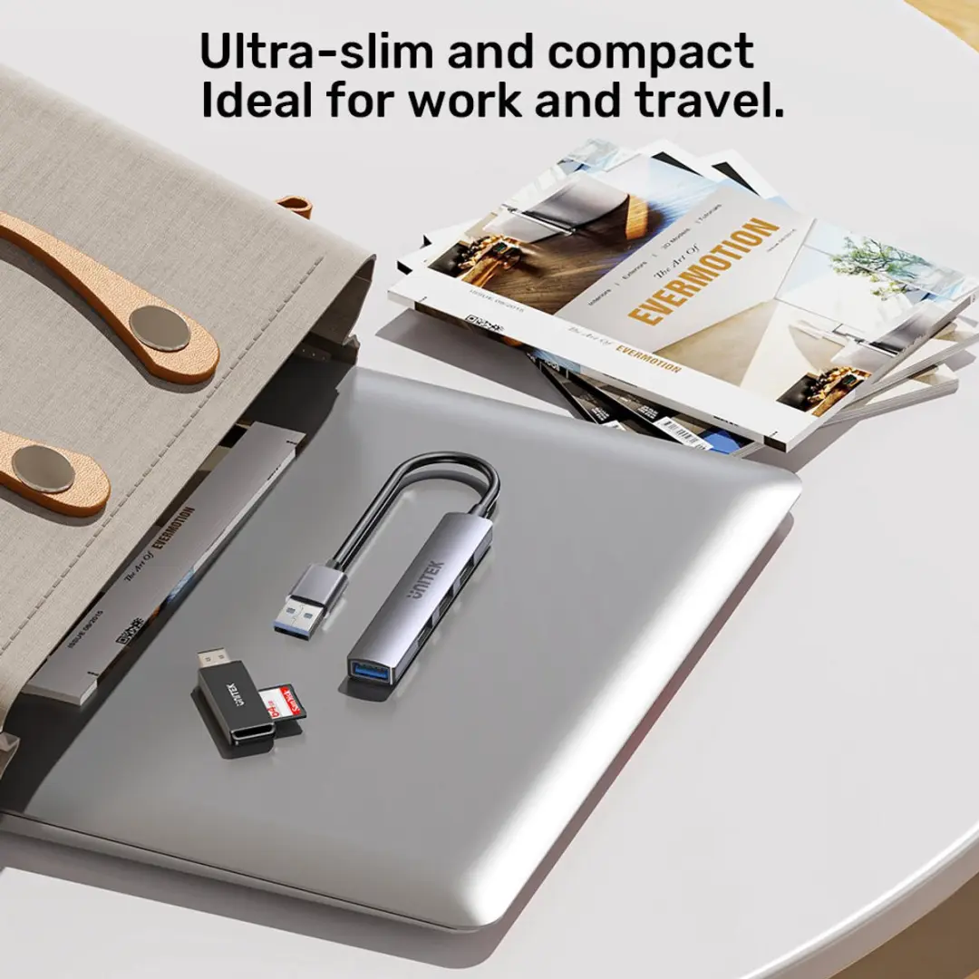 Unitek H1208A USB 3.2 Hub 5Gbps - Grijs
