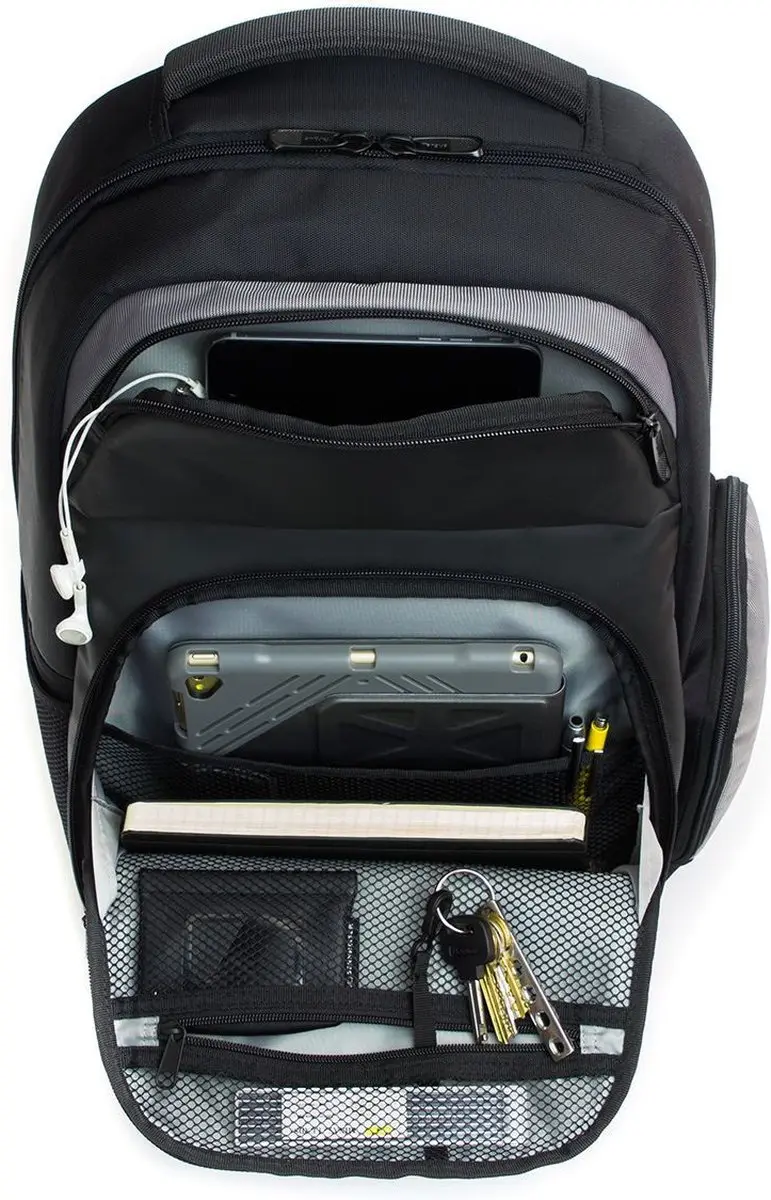 Targus TED011EU Rugzak - 15.6 inch - Zwart/Grijs - afbeelding 3 van 6