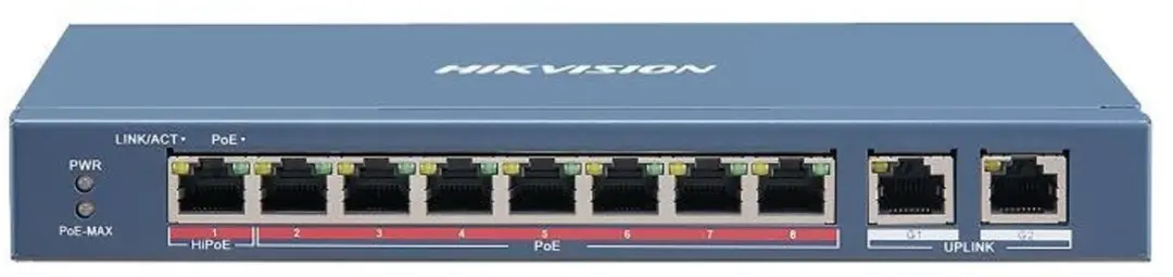 Hikvision DS-3E0318P-E(C) 16x PoE Switch - 110W - Grijs