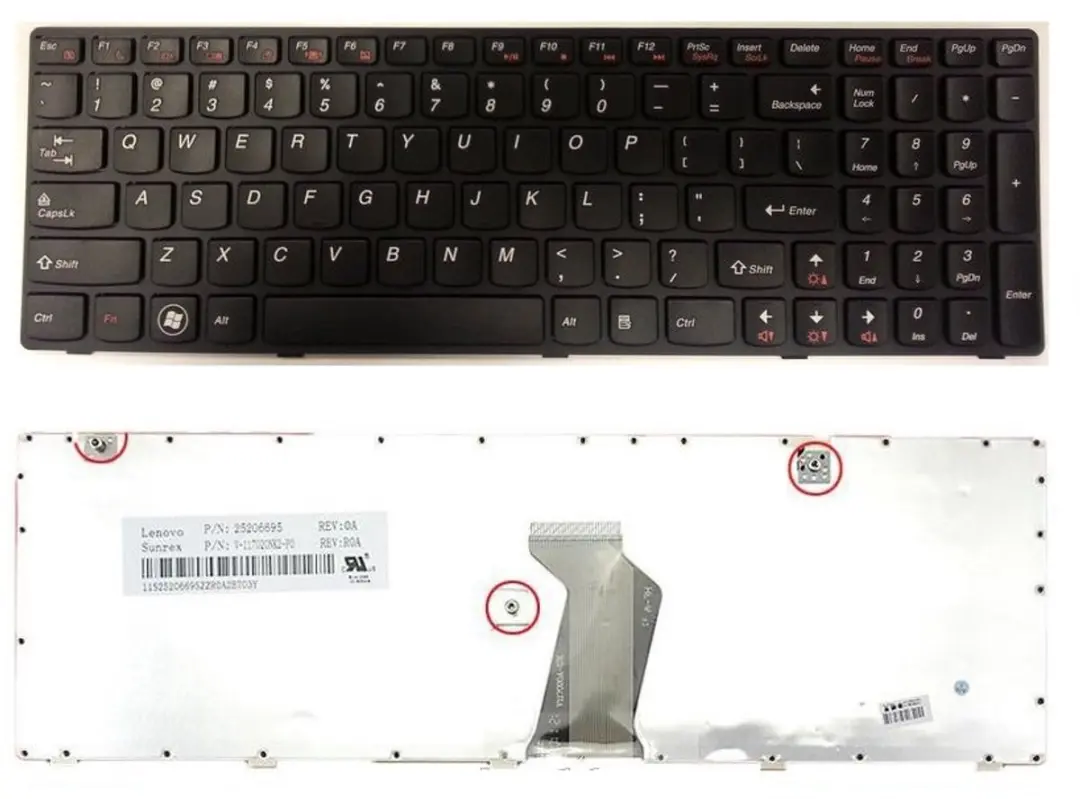 Lenovo IdeaPad G580 US Keyboard - 8719396906439