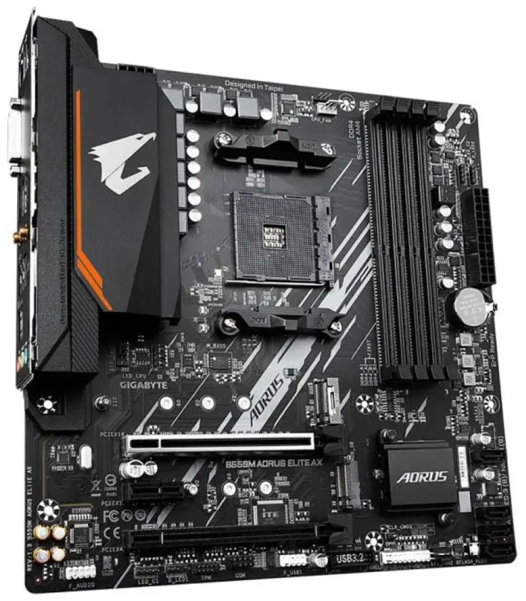 Gigabyte B550M AORUS ELITE AX Moederbord - AM4