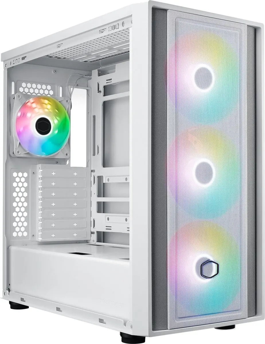 Cooler Master MasterBox 600 Desktop - Wit - afbeelding 6 van 6
