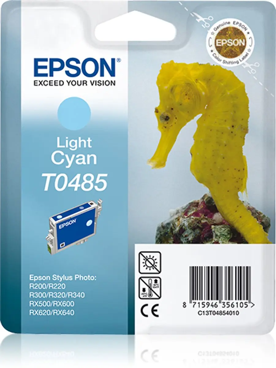 Epson T048 Licht Cyaan Inktcartridge 1ml - afbeelding 3 van 3