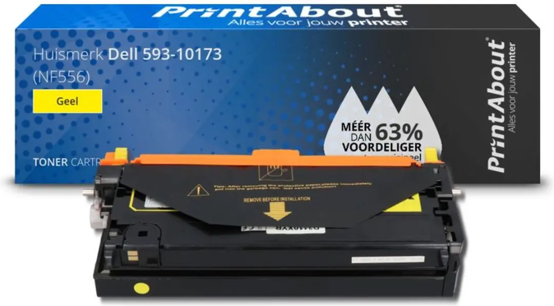 PrintAbout Dell NF556 Toner Geel 9.000 - 593-10173