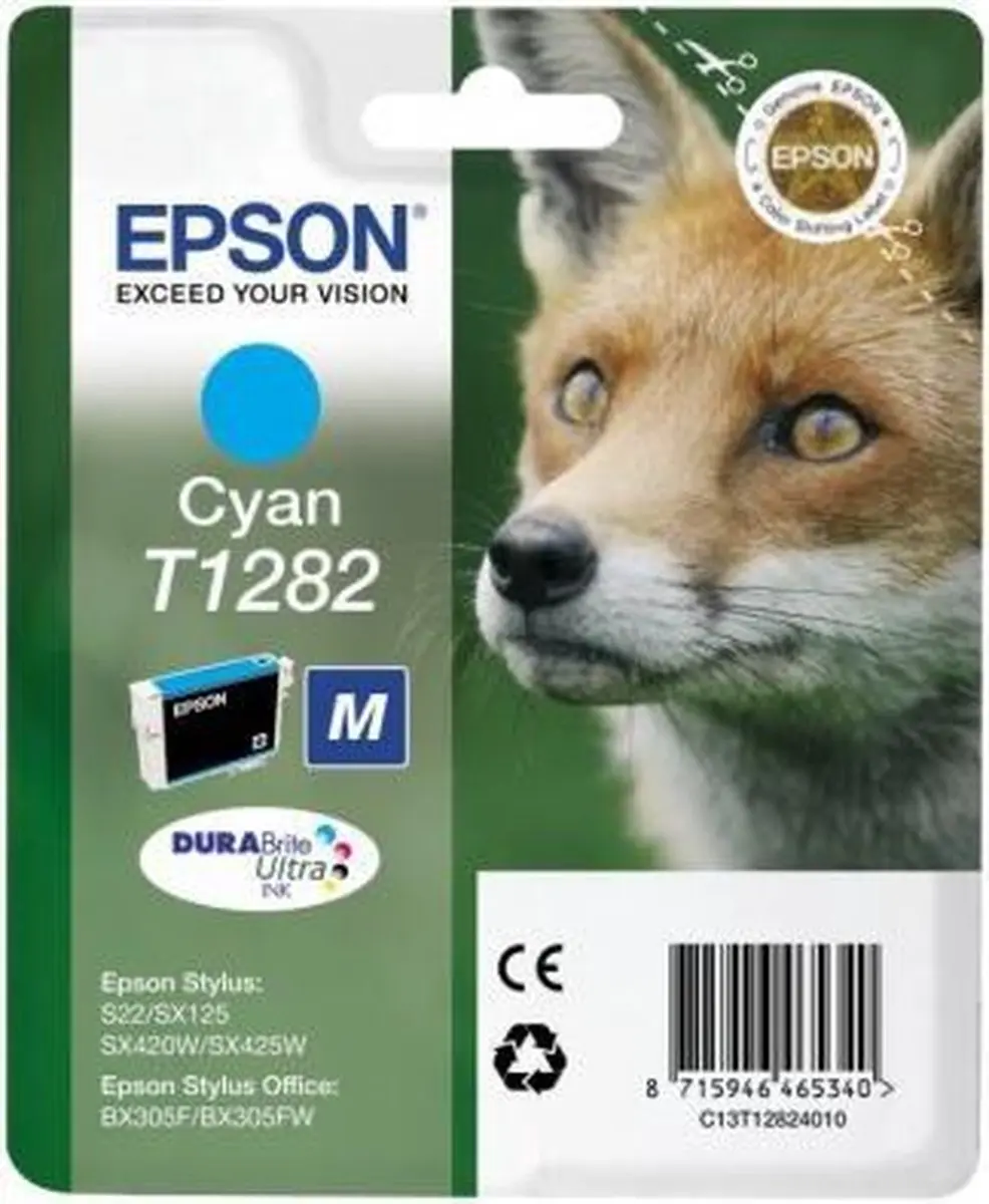 Epson T1282 Cyan DURABrite Ultra Inktpatroon 3.5ml