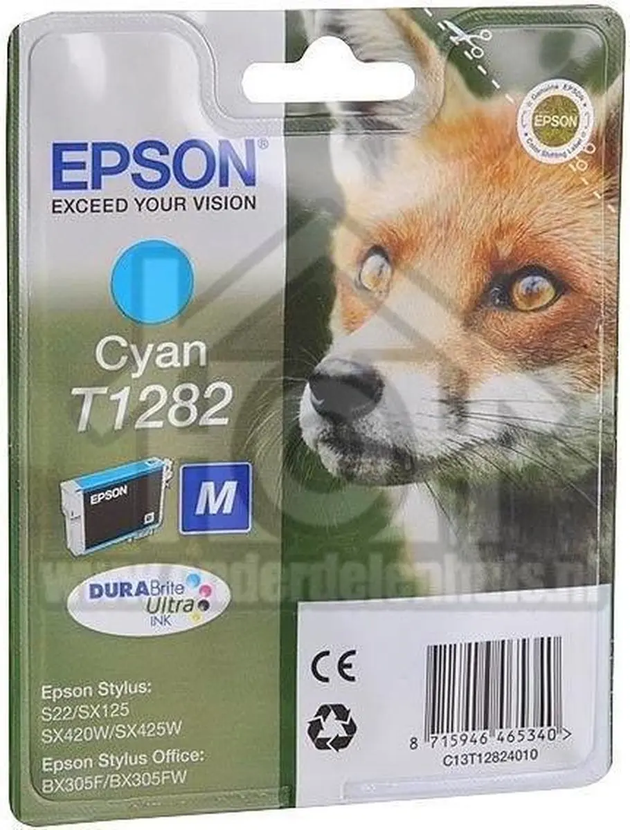 Epson T1282 Cyan DURABrite Ultra Inktpatroon 3.5ml