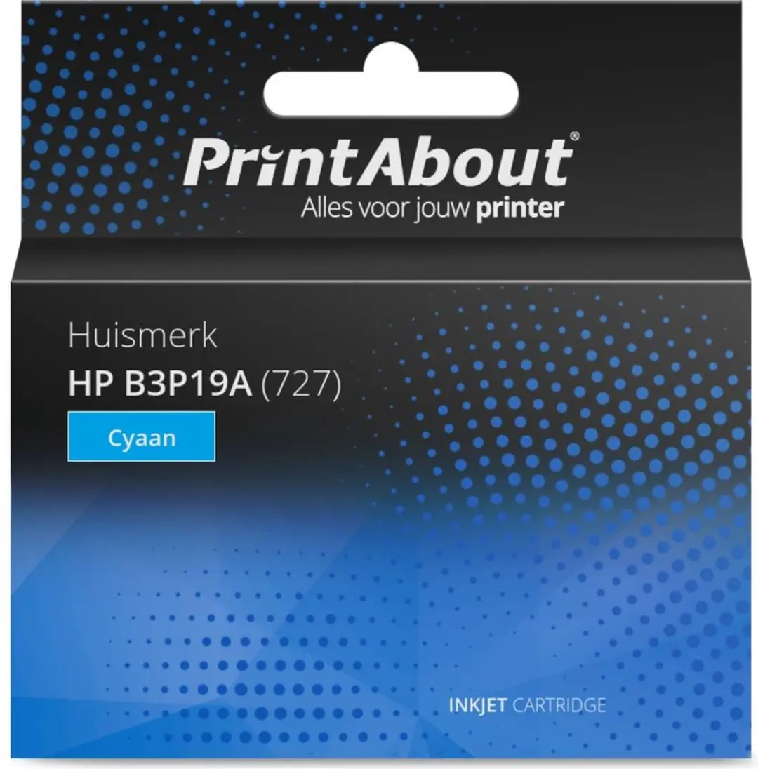 PrintAbout HP B3P19A Inktcartridge Cyaan - 130ml