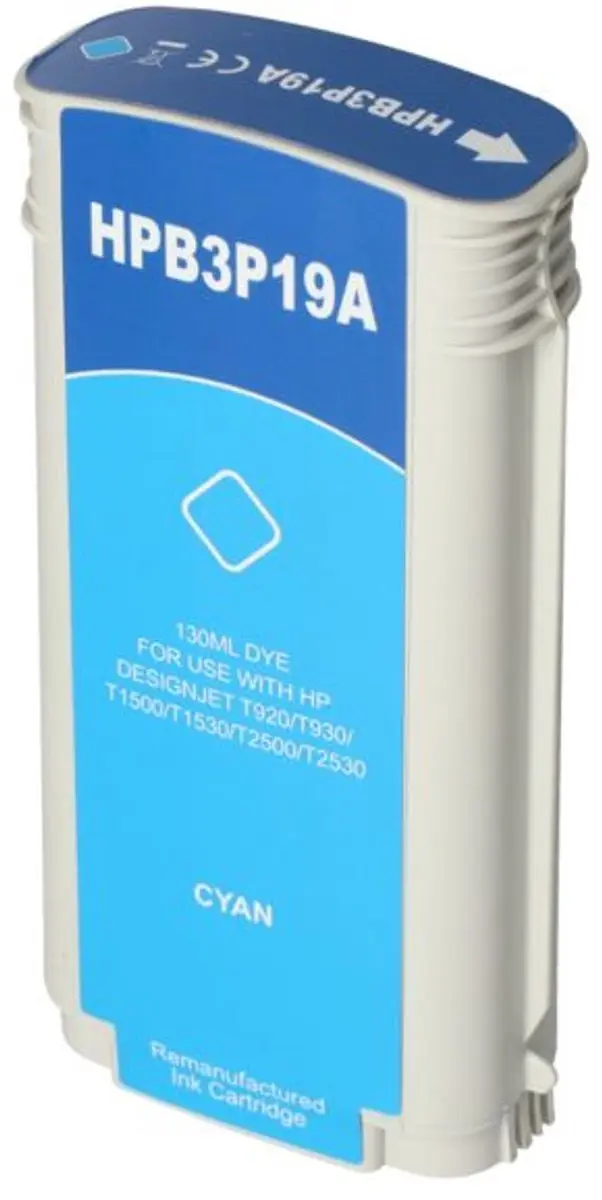 PrintAbout HP B3P19A Inktcartridge Cyaan - 130ml