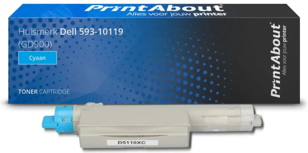 PrintAbout 593-10119-PA Toner Cyaan - 13.500 pagina's