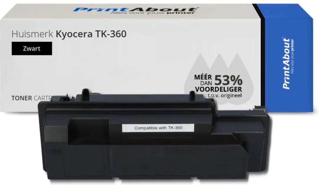 PrintAbout TK-360-PA Toner - Zwart - 22.000 Pagina's