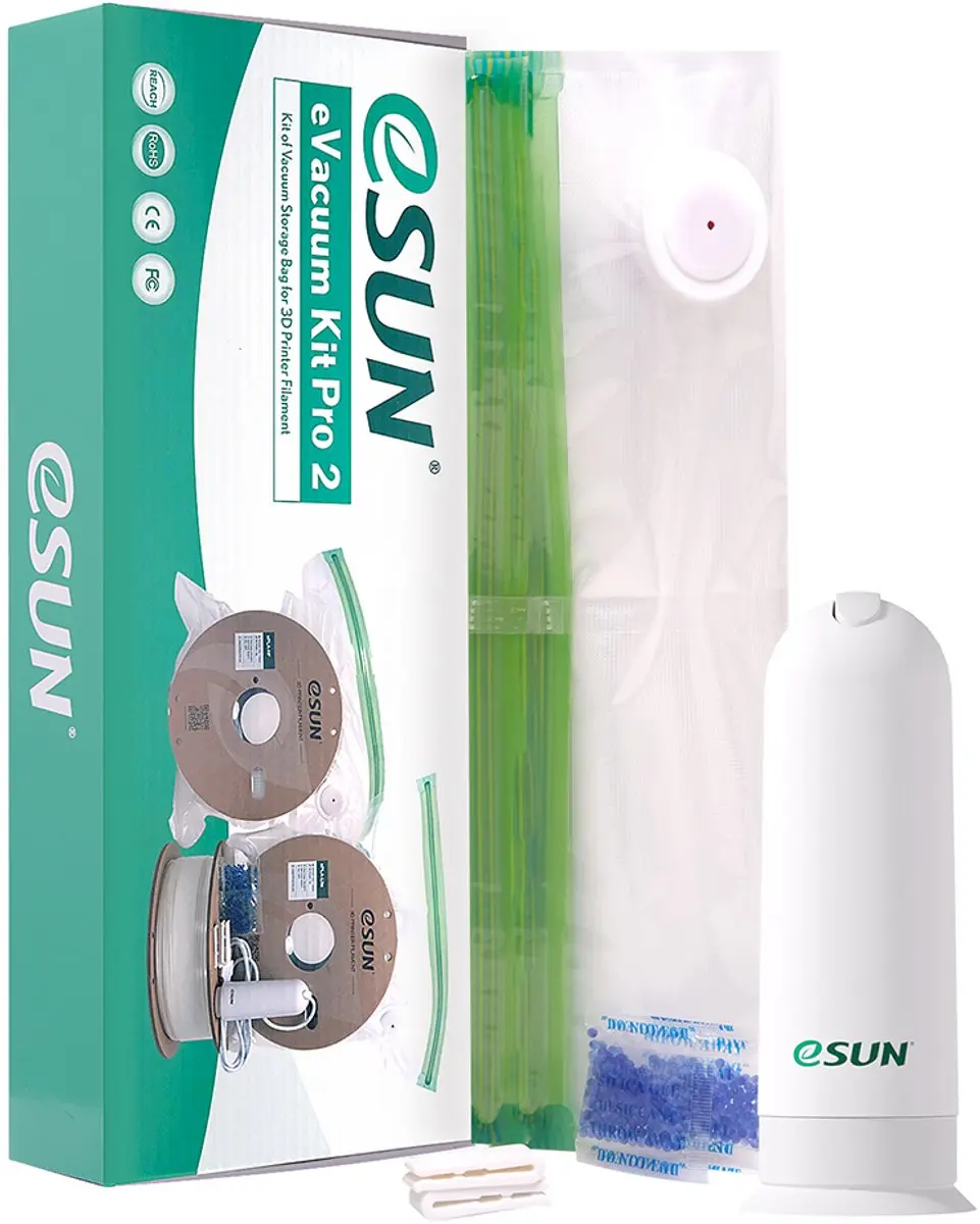 ESUN eVacuum Kit Pro 3 Vacuümpomp Set - 10 Zakken & 15 Vochtvangers