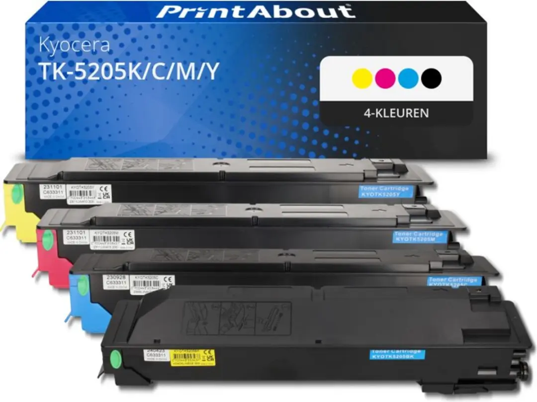 PrintAbout Kyocera TK-5205K/C/M/Y Toner 4-kleuren