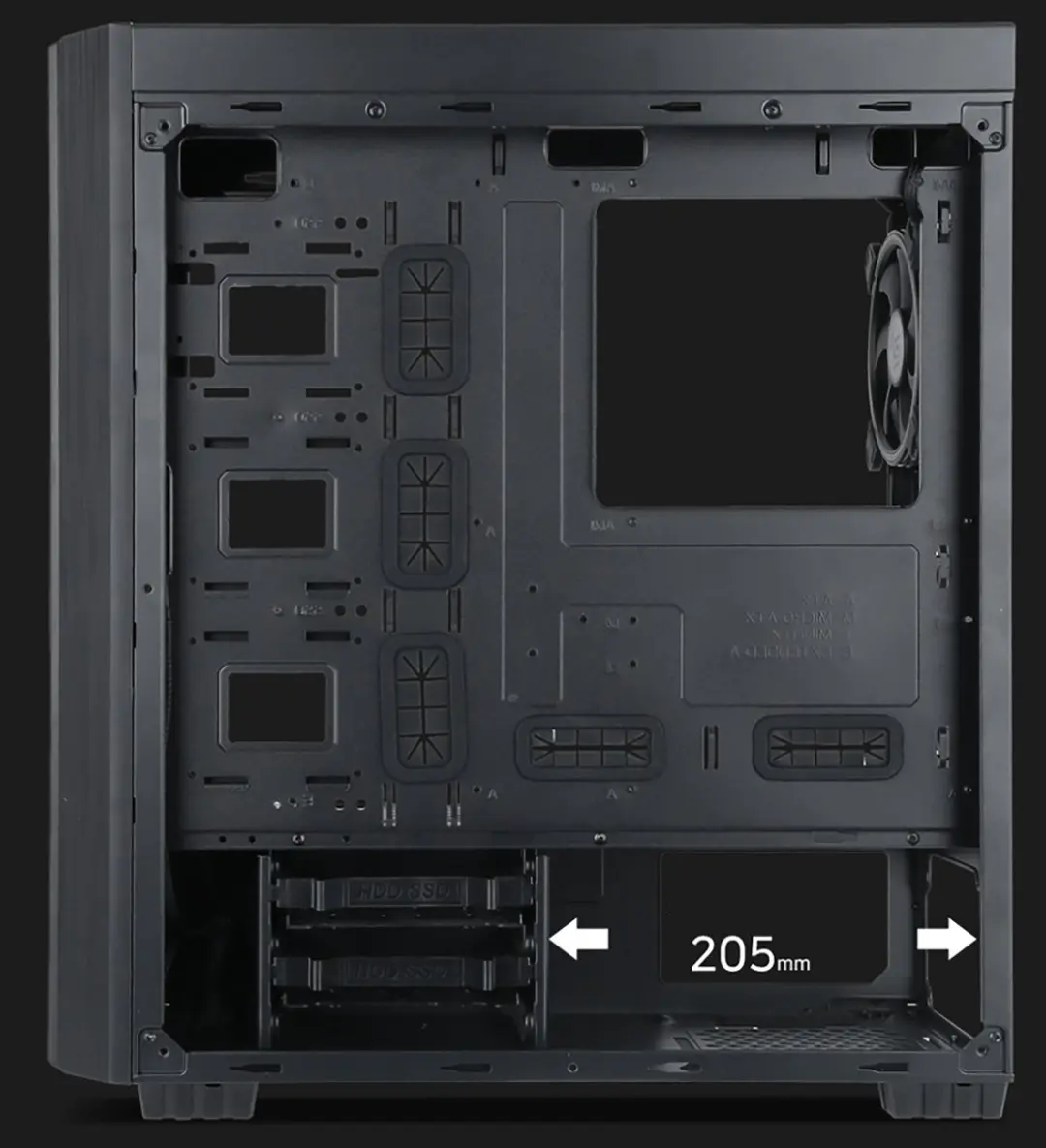 Gembird Fornax K500 Midi Tower - Zwart