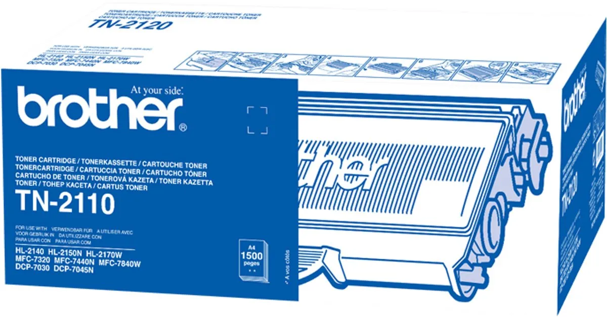 Brother TN-2110 Tonercartridge - Zwart