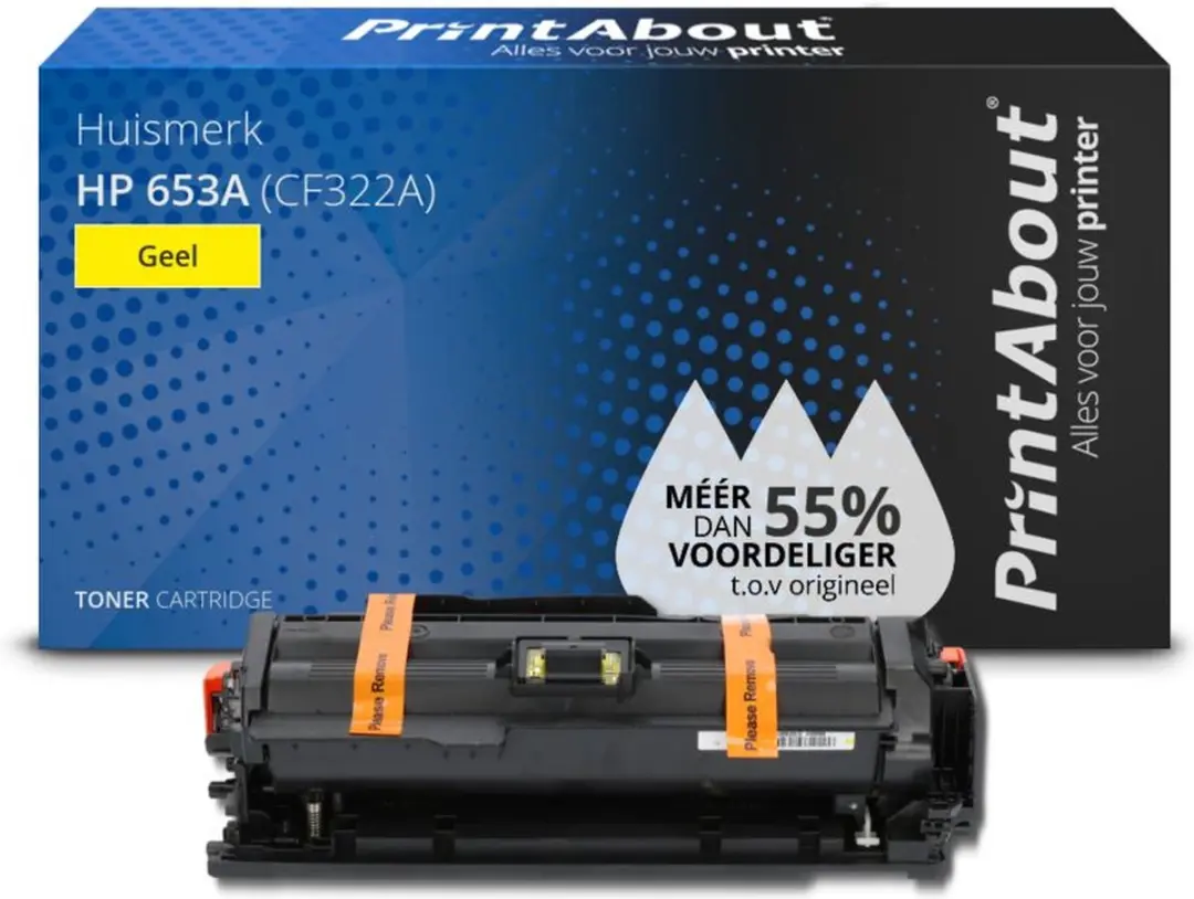 PrintAbout Huismerk HP 653A CF322A Toner