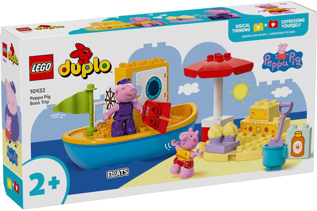 LEGO DUPLO Peppa Pig bootreis - 10432