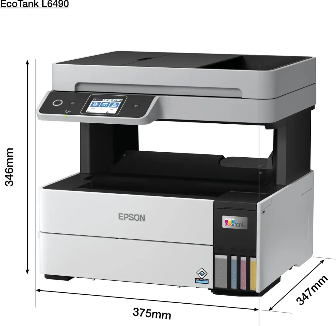 Epson EcoTank L6490 Inkjetprinter - 25 ppm - 4 Kleuren - Zwart/Wit