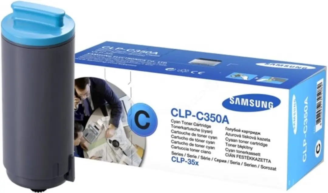 Samsung CLP-350 Cyaan Tonercartridge - 2000 Pagina's