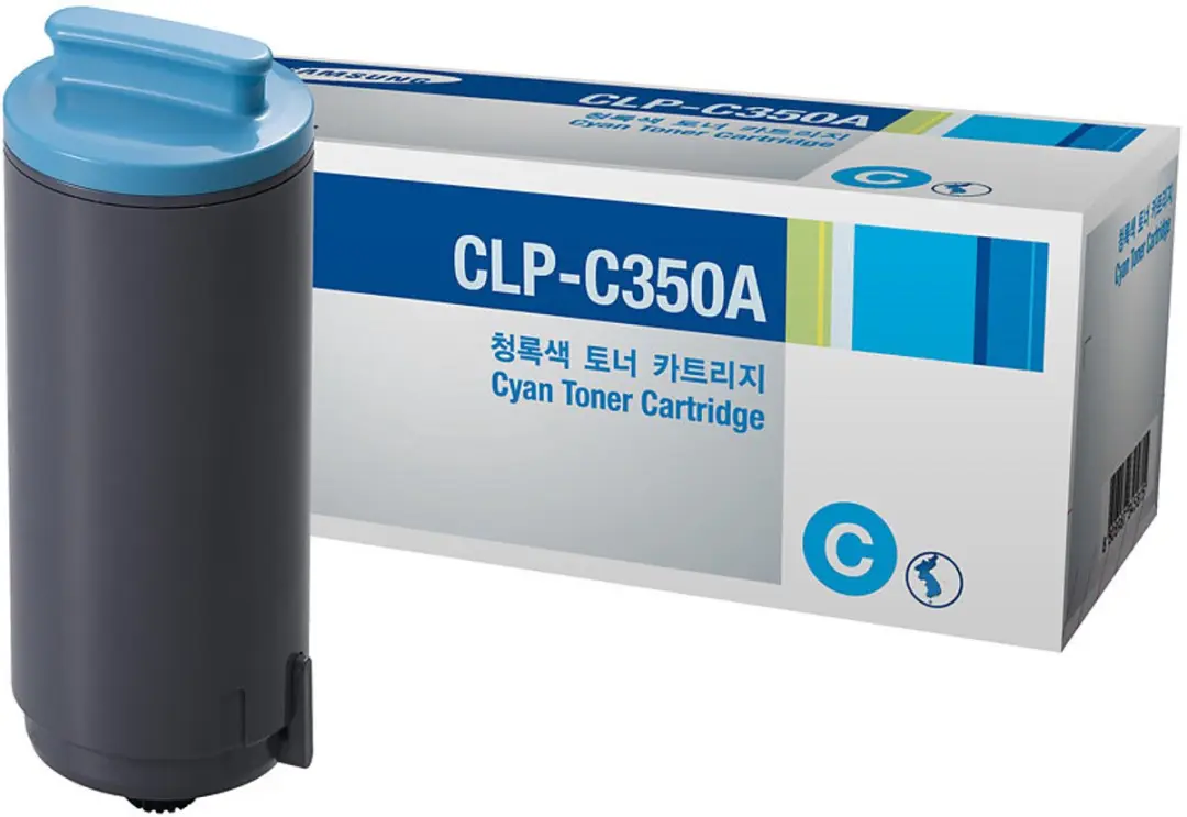 Samsung CLP-350 Cyaan Tonercartridge - 2000 Pagina's