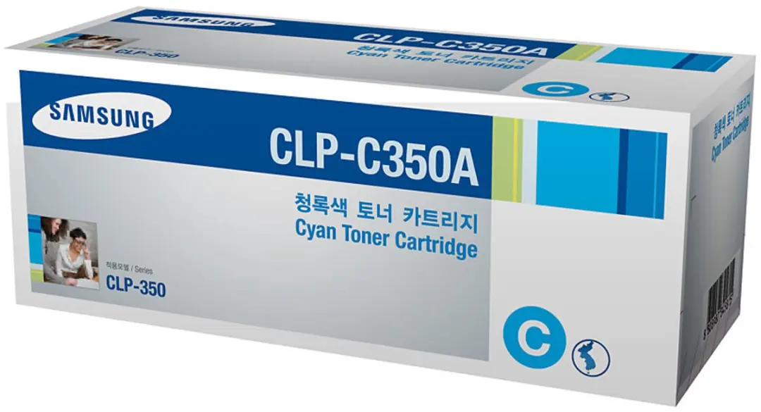Samsung CLP-350 Cyaan Tonercartridge - 2000 Pagina's