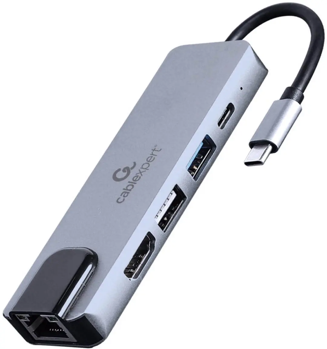 Gembird USB Type-C 5-in-1 Multipoort Adapter